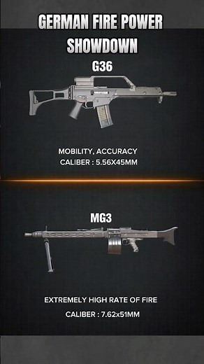 G36 vs MG3 – German Firepower Face-Off