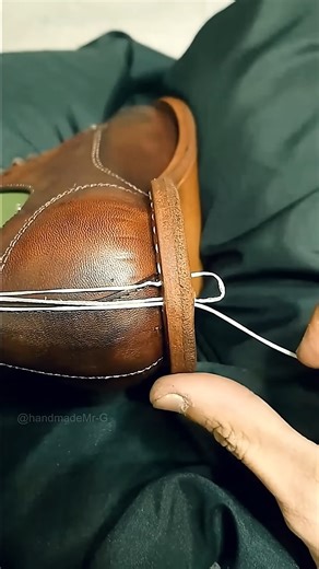 How to thread genuine leather shoes #shoemakingschool #leatherworking #chicagoclasses #chicagothingstodo #leatherworkshop | Chicago School of Shoemaking