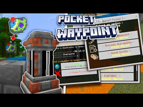 Pocket waypoint v1 for Minecraft bedrock +1.21 💫 #minecraft
