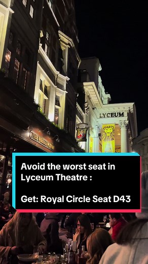 Best Seats at Lyceum Theatre: Royal Circle Seat D43 Review & Experience