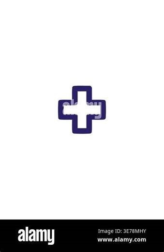 jiggle and pause animation of plus symbol icon Stock Video Footage - Alamy