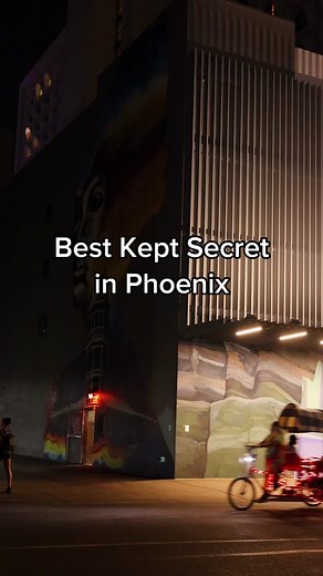 This true speakeasy is hidden in Downtown Phoenix! Have you been? 👀🥃 Open from 9 p.m. to 2 a.m. (Fridays and Saturdays) and features new cocktails weekly. #arizona #phoenix #speakeasy #hiddengem #muralart #datenightideas #az #foryou #fyp