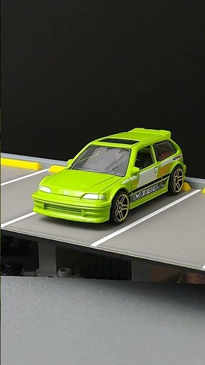 Honda Civic EF 1990 (green) - Hot Wheels Unboxing #hotwheels
