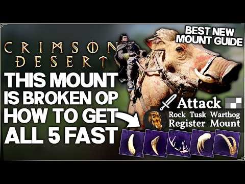 Crimson Desert - This New OP Mount Solos Bosses - Get ALL 5 Legendary Mounts Fast & Best One Guide!