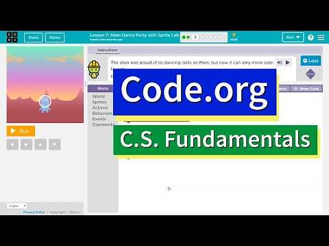 Code.org Alien Dance Party with Sprite Lab Part 3 Answers | Course E & F Lesson 7 & 3 Express 25