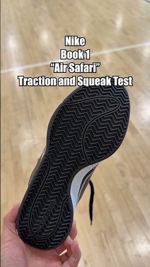 Nike Book 1 "Air Safari" Traction and Squeak Test #book1 #nike #nikebasketball