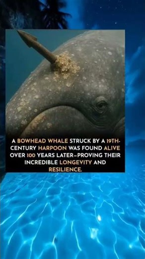 Harpooned in 1800s, Still Alive Today #shorts