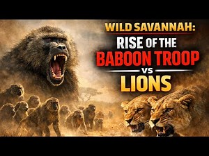 WILD SAVANNAH: Rise of the Baboon Troop Against the Lions | Full Wildlife Documentary