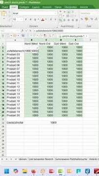 PlanMaker Zufallsbereich