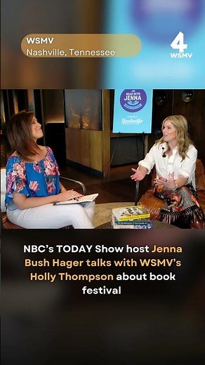 NBC’s TODAY Show host Jenna Bush Hager talks with WSMV about book festival