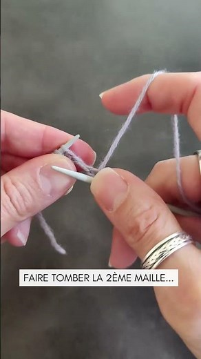 Tutoriel #tricot 🧶 Faux montage à l'italienne