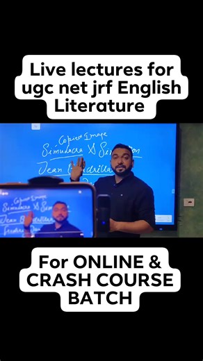 Live lectures for ugc net jrf English Literature online & online crash course batch. By the expert teacher Vineet Pandey sir. Contact us to book your seat for the UGC NET 2024 BATCH on 9267928908 #UGCNETJRFEnglish #OnlineLectures #LiteratureLiveSessions #NETJRFExamPrep #EnglishLitLectures #UGCNETOnlineClasses #VirtualLearning #LiteraryJourney #NETEnglishLive #UGCNETJRF2023 | UGC NET JRF English Literature Guidance | Facebook