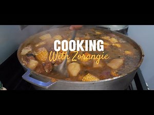 How to make sancocho- step by step video.
