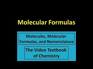 Molecular Formulas