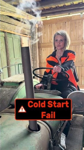 Da wollte er nicht so ganz! #coldstart #oldtractors #fail #steyr #traktor #tractor