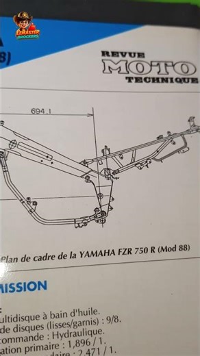 Incroyable la FZR750R, une arme de course homologuée pour la route ! 🥰 #fichemoto #rtm #frz750
