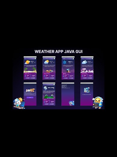 Java GUI နဲ့ ရေးထားတဲ့ Weather App
