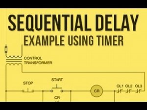 Sequential delay example using timer | PLC ladder logic | PLC PROGRAMMING TUTORIAL FOR BEGINNERS