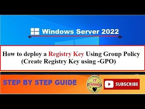 how to create Registry Key using Group Policy || Create Registry Key for Multple users using GPO