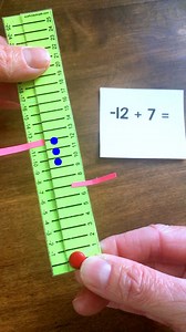 This integer operations manipulative helps kids “see” negative numbers when adding. This skill is important when adding strings of numbers and also while solving algebraic equations. The tool is a printable on TPT. You will need: scissors, cardstock and a brad. #math #integers #middleschoolmath | Scaffolded Math and Science