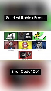 Roblox Error Code 1001: The Scariest Error?
