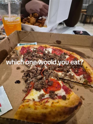 I first ate the pizza one btw the 2nd one was at a buffet