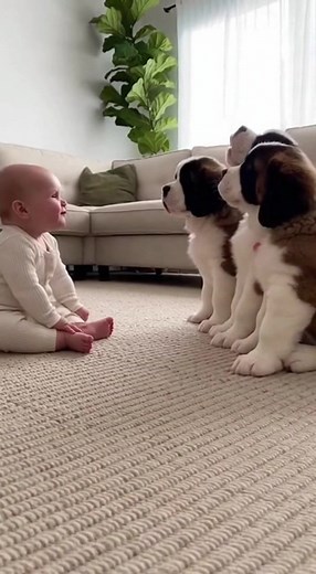 Cute Little Baby Playing with Dog Funny #baby #dogs #funny #cute #mummy #parenting #usa | Cryptic News