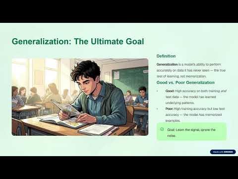 Machine Learning | Hypothesis spaces, Inductive bias, Generalization, Bias variance trade-off.