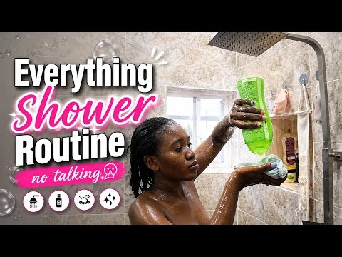 EVERYTHING SHOWER ROUTINE 🫧 | No Talking ASMR | Relaxing Shower, Hair Wash & Body Care