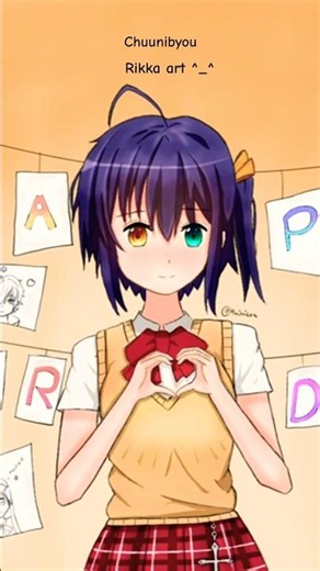 Drawing Rikka Takanashi Birthday Art! Timelapse | Chuunibyou Fanart
