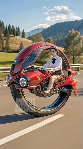 Futuristic #porsche MonoWheel Concept Tested on Switzerland’s Iconic Mountain Route #fantasy