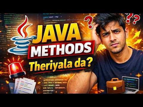 Java Methods therinja dhaan placement 💼 | Placement Series ep9