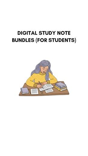 ZERO TO MILLION on Instagram: "DIGITAL STUDY NOTE BUNDLES (FOR STUDENTS)."