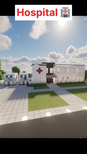 Minecraft HOSPITAL Easy Tutorial #minecraft