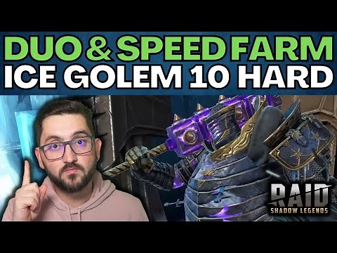🚨 EASY Speed Farm Ice Golem 10 Hard 🚨 | RAID SHADOW LEGENDS