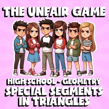 Special Segments in Triangles THE UNFAIR GAME - No Prep Geometry Math Review