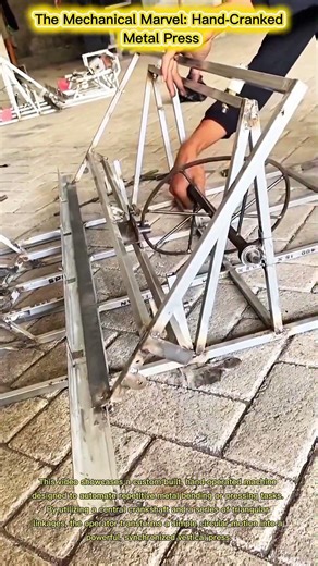 The Mechanical Marvel: Hand-Cranked Metal Press