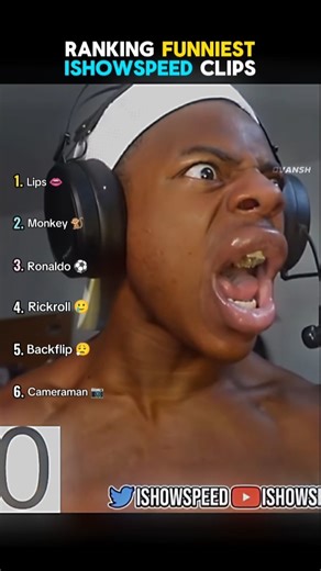 Ranking Funniest ISHOWSPEED Clips 😂 #ranking #shorts