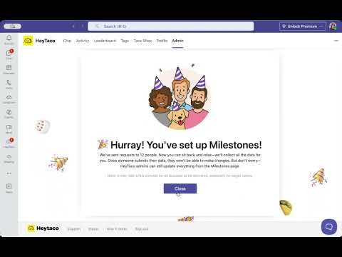 HeyTaco Milestones for Teams