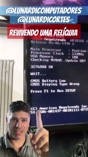 RELÍQUIAS DA INTERNET: pentium mmx 233 32 Mb ram e vga 1 mb. ​⁠ @pcmakerinfo