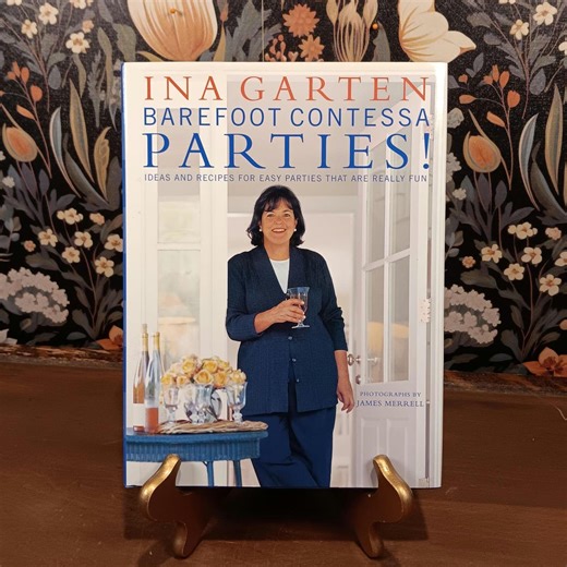 Ina Garten Barefoot Contessa Parties Cookbook 2001 Hardcover | Entertaining Recipes | Vintage Kitchen Decor Gift