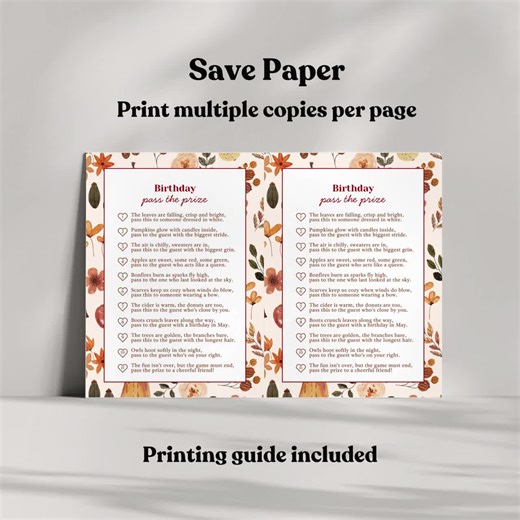 Fall Birthday Pass the Prize Game, Autumn Harvest Party Activity, Pumpkin Birthday Pass the Gift, Editable Canva Template (digital Download) - Etsy