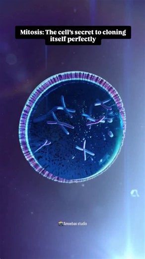 World of Biology on Instagram: "Mitosis: The cell’s secret to cloning itself perfectly Mitosis is the process by which a single cell divides into two identical daughter cells, ensuring growth, tissue repair, and genetic stability in the body. Follow - @world_of_biology_wob2"