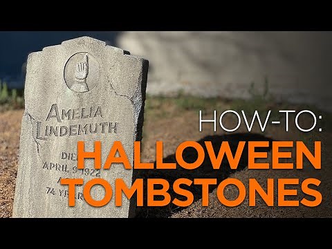 Make Your Own Realistic Halloween Tombstones
