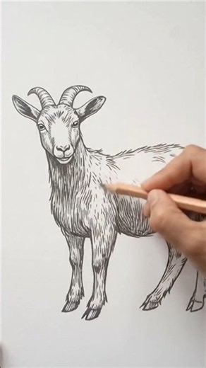 How to draw a goat easily step by step