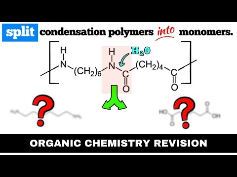 How To Split Condensation Polymers Into Monomers | Polyesters & Polyamides | Polymerisation
