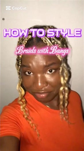 Styling braids with bangs! #diyhairstyle #braidgang #braids #hairstyle #hairtutorial #inspiration