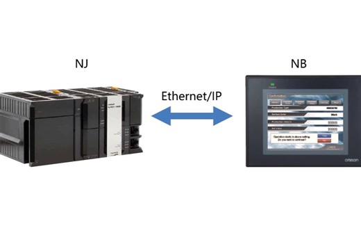 欧姆龙NJ系列PLC如何与NB触摸屏实现通信