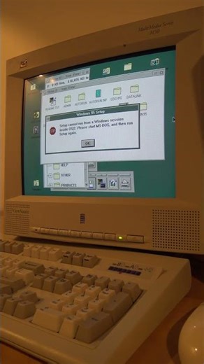 You can not install Windows 95 on IBM OS/2 Warp 3 in the BACKROOMS
