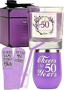 MEANT2TOBE 50th Birthday Gifts for Women, Tumbler, Decorations, Gifts for 50 Year Old Woman, Turning 50 Year Old Birthday Ideas